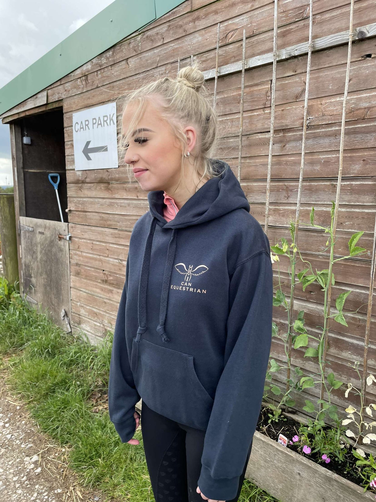 Kids Navy and Rose Gold Hoodie